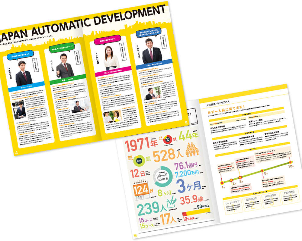 中綴じ 8ページ