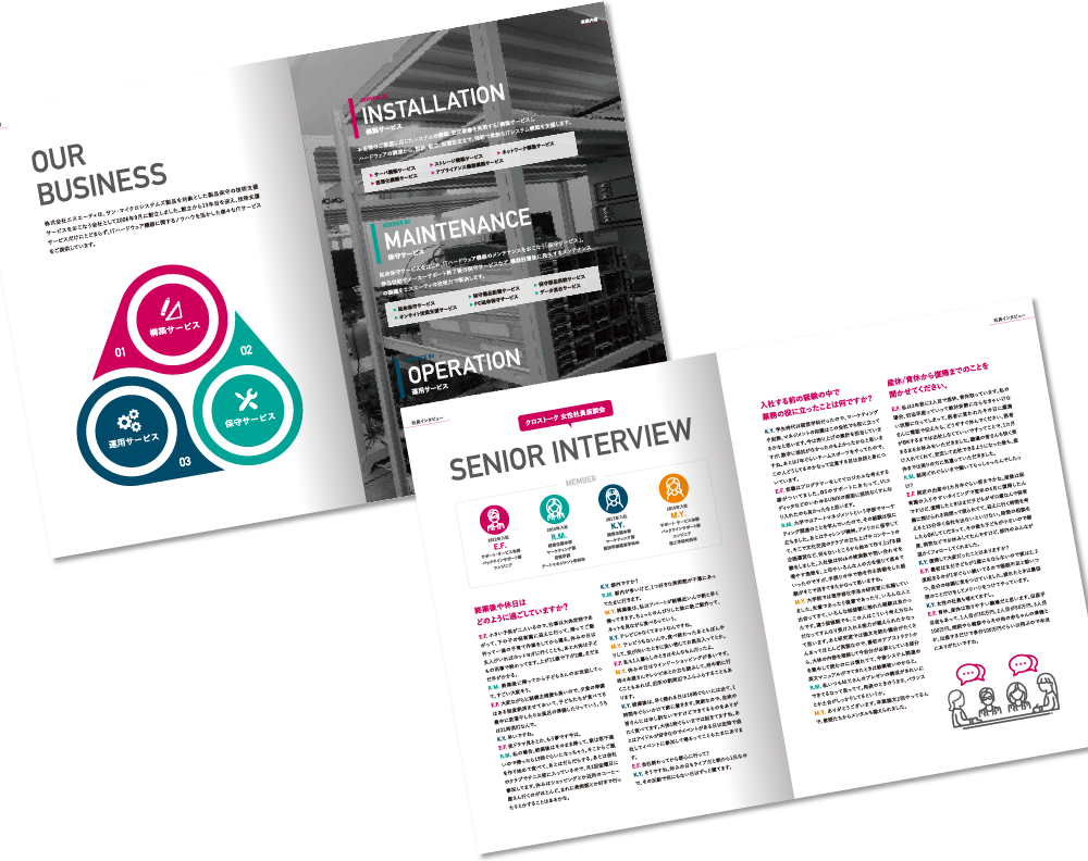 中綴じ 12ページ